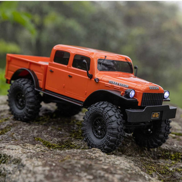 Axial 1/24 SCX24 Dodge Power Wagon 4X4 RTR Brushed Rock Crawler (Battery & Charger Included), Orange