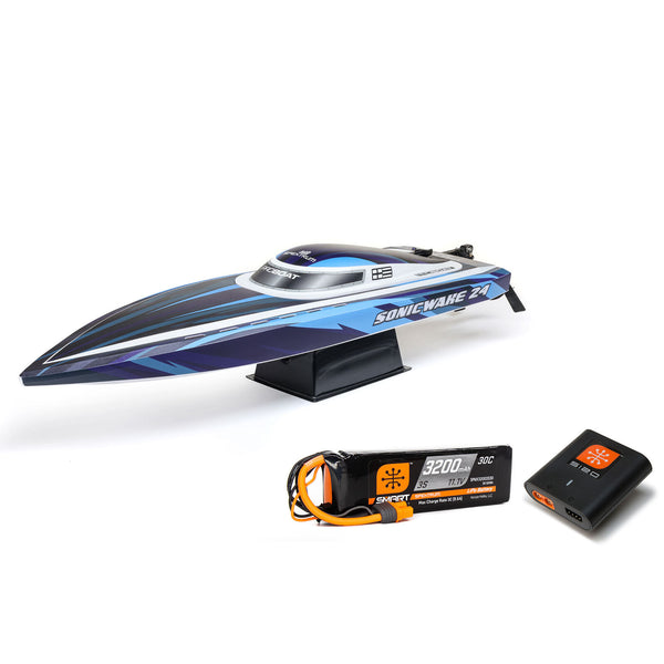 Sonicwake 24" Self-Righting Brushless Deep-V RTR (Battery & Charger Included), Red