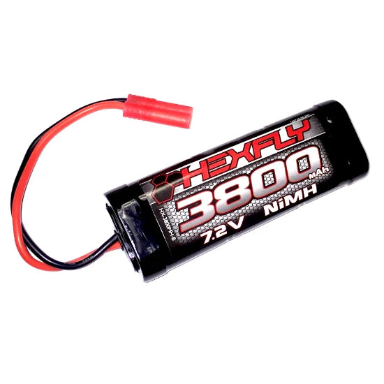 Hexfly 6 cell 7.2V 3800mAh NiMH Battery